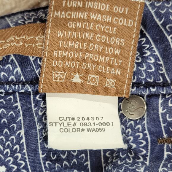 VTG Paige Laurel Canyon Jeans Womens 28x29 Blue‎ Low Rise Stretch Bootcut Y2K - Picture 9 of 15